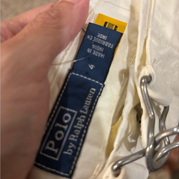 Ralph Lauren Cream Pants with Floral Detail - Picture 6 of 9